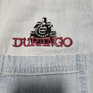 Durango Colorado Souvenier Light Blue Denim Shirt XL
